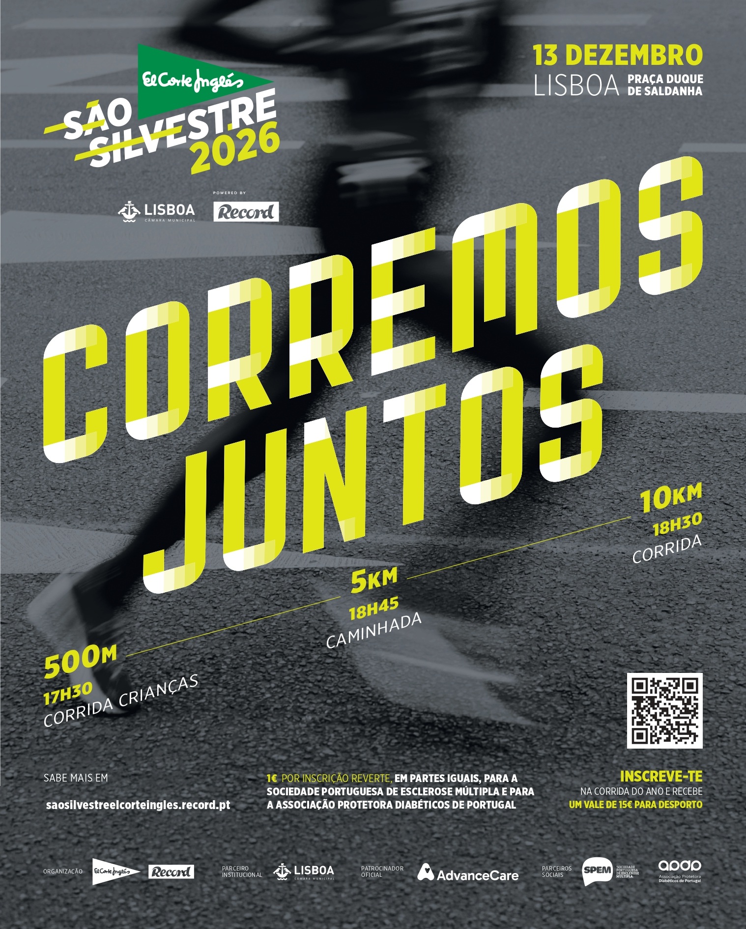 Corrida São Silvestre El Corte Inglés 2026: Corremos juntos!